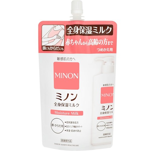 【医薬部外品】ミノン 全身保湿ミルク つめかえ用 320mL