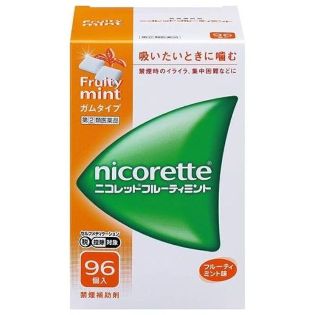 【指定第2類医薬品】ニコレット フルーティミント 96個入　　SM税制対象
