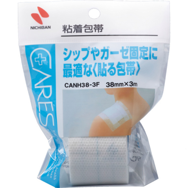 ケアーズ 粘着包帯 CANH38-3F(38mm×3m) 1個