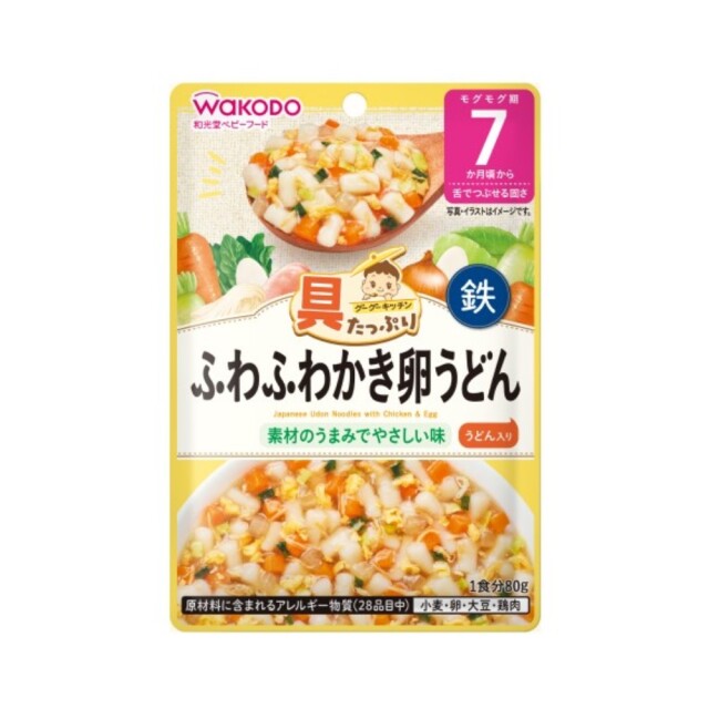 具たっぷりグーグーキッチン ふわふわかき卵うどん 80g