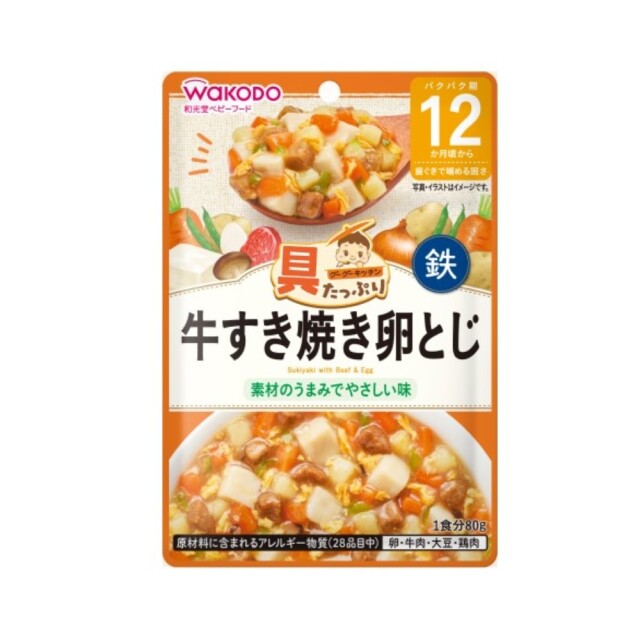 具たっぷりグーグーキッチン 牛すき焼き卵とじ 80g