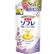 【医薬部外品】薬用ソフレ 濃厚しっとり入浴液 ホワイトフローラルの香り つめかえ用 400mL