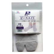 ピースエイト 足袋ソックスグレー 2枚組