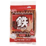 ハマダコンフェクト 鉄プラスコラーゲン ウエハース ココア味 10枚入