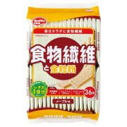 ハマダコンフェクト 食物繊維と全粒粉 ウエハース メープル味 36枚入