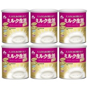 森永乳業 大人のための粉ミルク ミルク生活プラス 300g×6個
