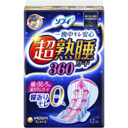 ソフィ 超熟睡ガード360 特に多い夜用 羽つき36cm 12枚