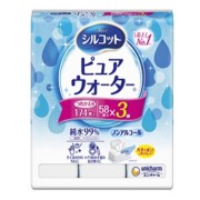シルコット ピュアウォーターウェットティッシュ つめかえ用 58枚×3パック