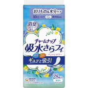 チャームナップ 吸水さらフィ パンティライナー ロング 無香料 10cc 28枚