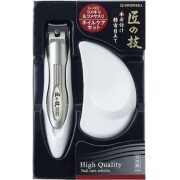 グリーンベル 匠の技 キャッチャーツメキリ＆ステンレスツメヤスリセット 1セット