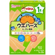 和光堂 1歳からのおやつ+DHA ウエハースヨーグルト風味 1枚×8袋