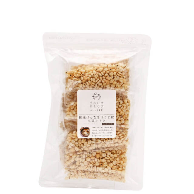 こむぎ 国産はとむぎほうじ粒 小袋タイプ112g（7g×16袋）｜それいゆはとむぎ