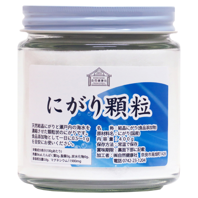 自然健康社 にがり顆粒４００ｇ 瓶入り