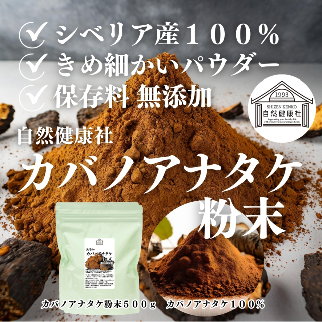 自然健康社 カバノアナタケ粉末500g