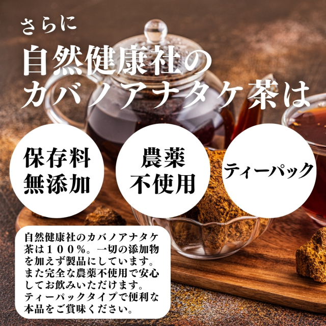 自然健康社 カバノアナタケ茶32パック