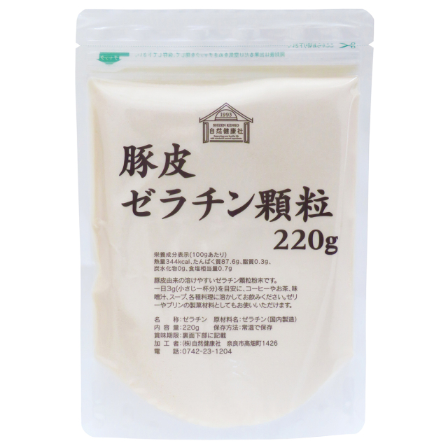 自然健康社 顆粒ゼラチン２２０ｇ