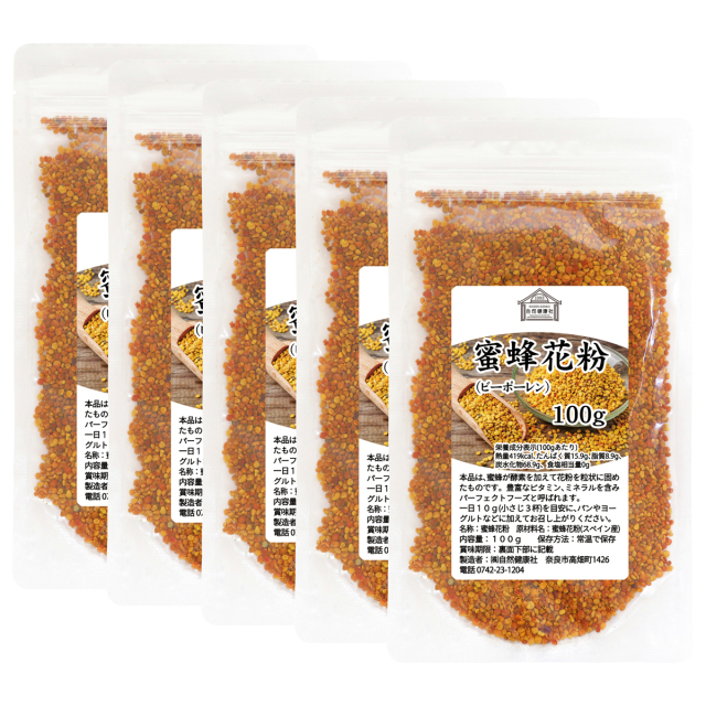 自然健康社 蜜蜂花粉１００ｇ×５個