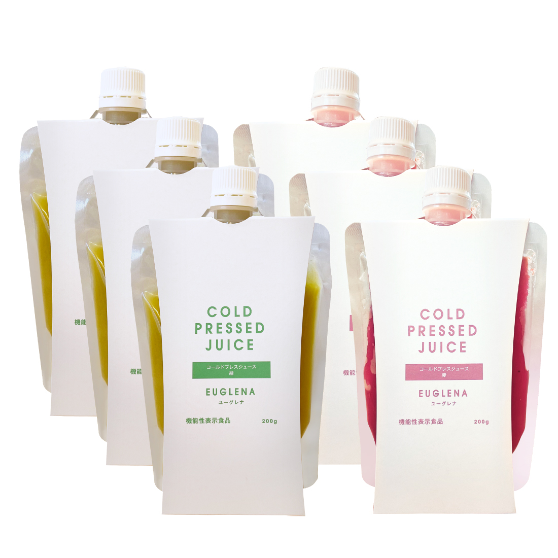 【初回限定】【機能性表示食品】30種類のコールドプレスジュース 200g お試し6本セット【冷凍】