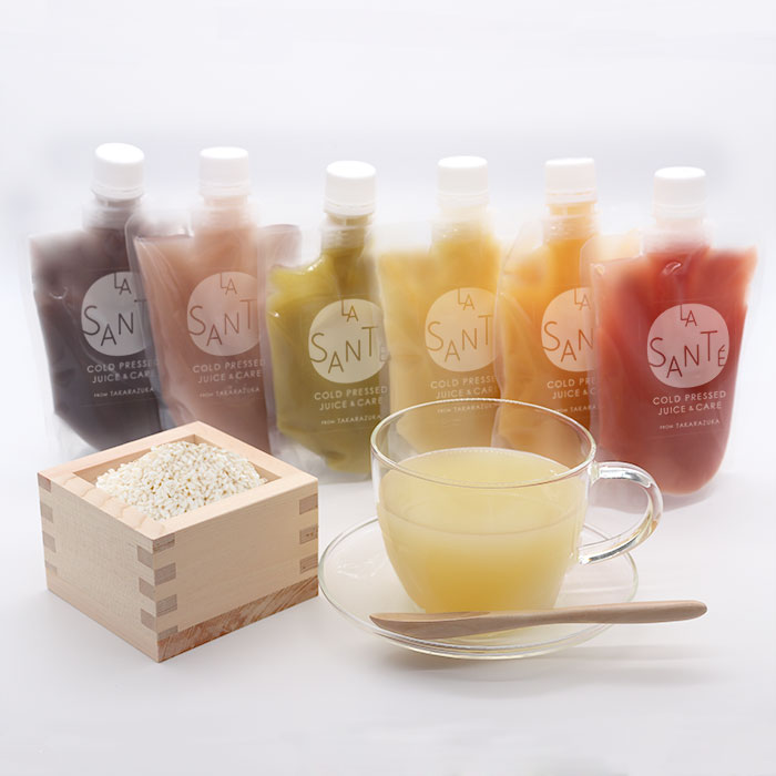 【味が選べる！】 甘酒 200g×6本セット　真澄の糀あま酒とコールドプレスジュースのコラボ