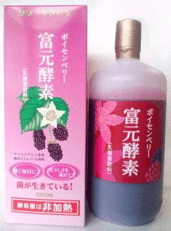 富元酵素 ボイセンベリー 酵素飲料 乳酸菌飲料 オレンジ/パイナップル果汁培養 ボイセンベリー配合 着色料防腐剤無添加