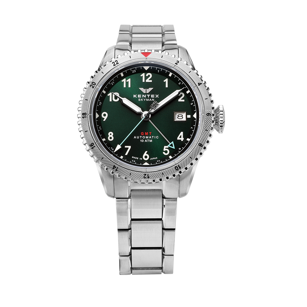 マムマムページ 限定188本】KENTEX マリンGMT グリーンMOP／ MARINE GMT Green