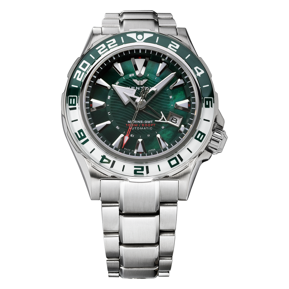 限定188本】KENTEX マリンGMT グリーンMOP／ MARINE GMT Green