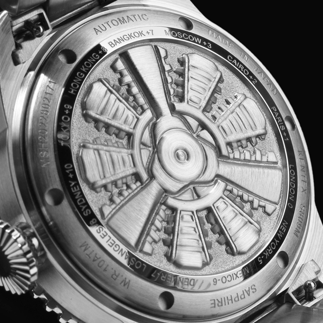 KENTEX スカイマンGMT ホライゾンブルー／ SKYMAN GMT Horizon