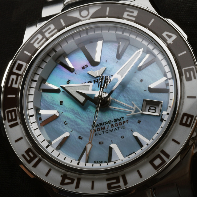 マリンエンジェモン KENTEX マリンGMT ブラック メタルベルト／ MARINE GMT Black