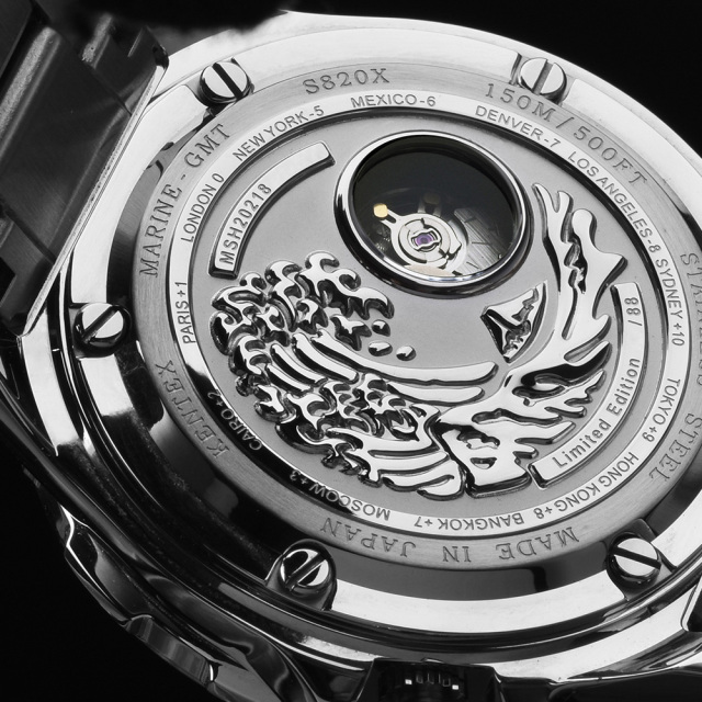 即購入OK！ページ 限定99本】KENTEX マリンGMT アイスブルーMOP／ MARINE GMT