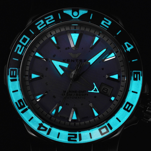 限定99本】KENTEX マリンGMT アイスブルーMOP／ MARINE GMT
