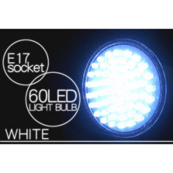 省エネ・コンパクト　消費電力3ワット E17規格 LED60灯電球　白色光