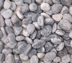 玉砂利　ゼブラグレー　20kg　