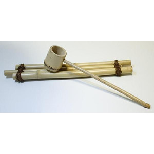 白竹の柄杓（小）つくばいセット