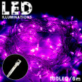 イルミネーション LED100灯8m 連結可 ピンク