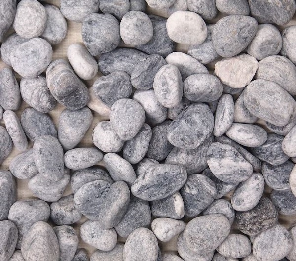 玉砂利　ゼブラグレー　20kg　