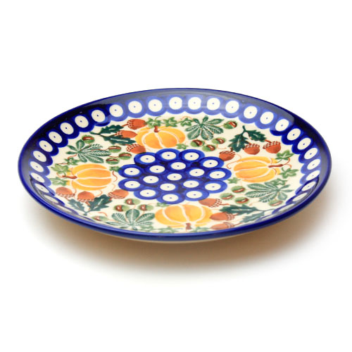 ポーランド陶器　プレートφ19cm