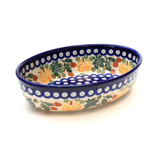 ポーランド陶器　オーブン皿