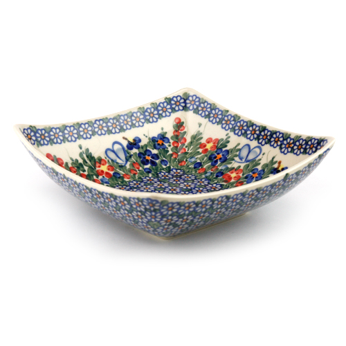 ポーリッシュポタリー　ポーランド食器 平皿φ16cm・ポーリッシュポタリー(ポーランド食器)