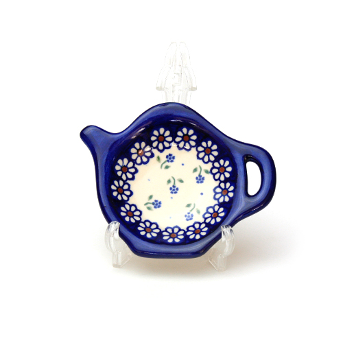 ポーランド陶器　ティーバックトレイ