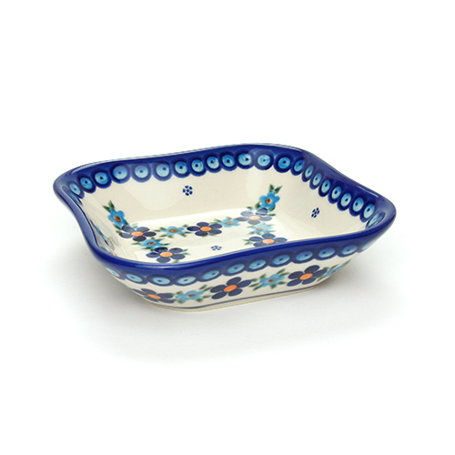 ポーランド陶器　スクエアディッシュ・小