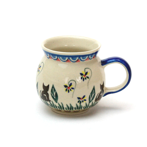 ポーランド陶器　マグカップ