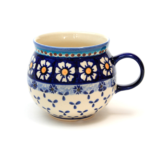 ポーランド陶器　ポーリッシュマグ・大