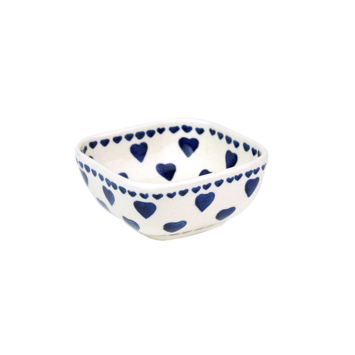 ポーランド陶器　スクエアミニボウル