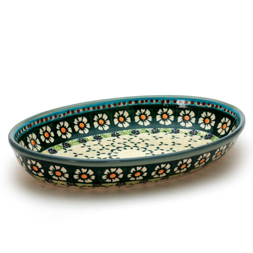 ポーランド陶器　オーブン皿