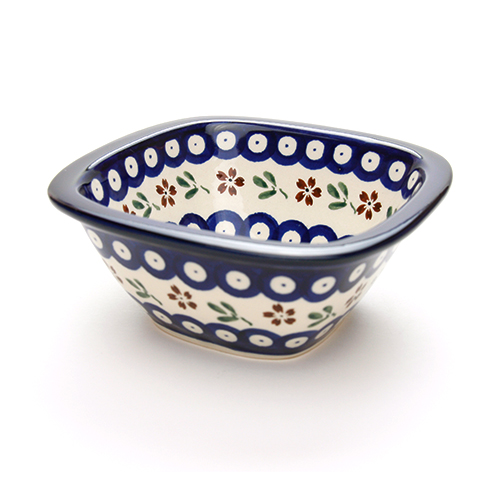 ポーランド陶器　スクエアボウル