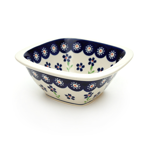 ポーランド陶器　スクエアボウル