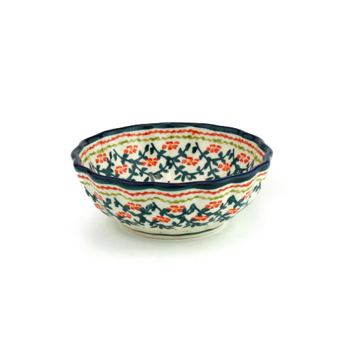 ポーランド陶器 菊鉢φ12cm