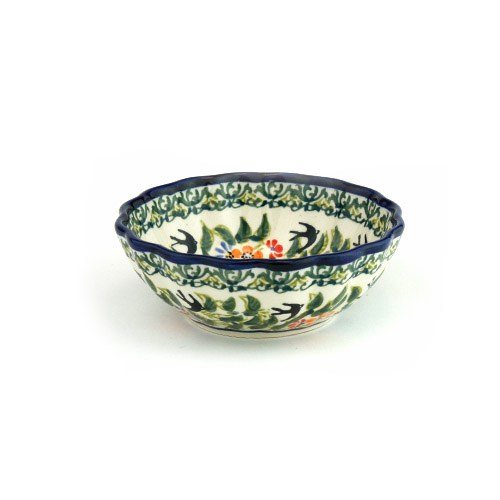 ポーランド陶器 菊鉢φ12cm