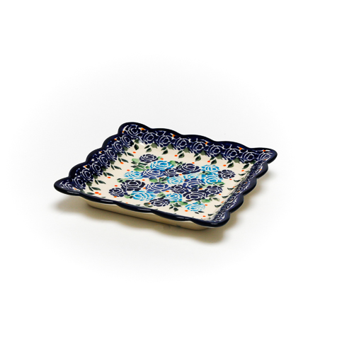 スクエアプレート・小・ポーリッシュポタリー(ポーランド食器)