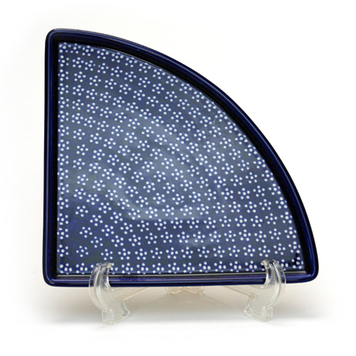 ポーランド陶器　ピザプレート1/4